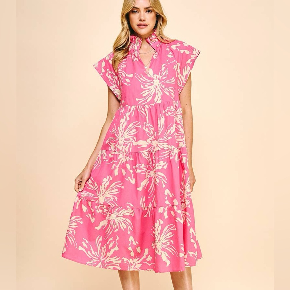 Pinch Pink and Cream Floral Dress